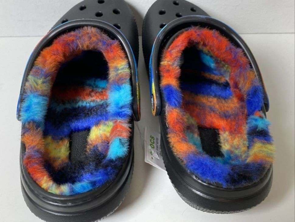 Чоловічі Crocs утеплені Classic Lined Spray Dye Clog Black/Multi — фото 5