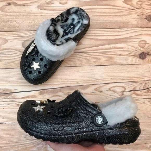 Жіночі Crocs утеплені Classic Lined Disco Clog Shimmer — фото 8