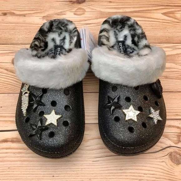 Жіночі Crocs утеплені Classic Lined Disco Clog Shimmer — фото 10