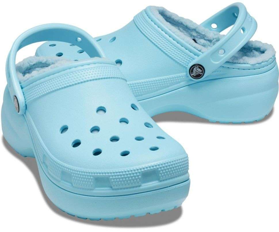 Жіночі Crocs утеплені Classic Platform Lined Clog W Arctic