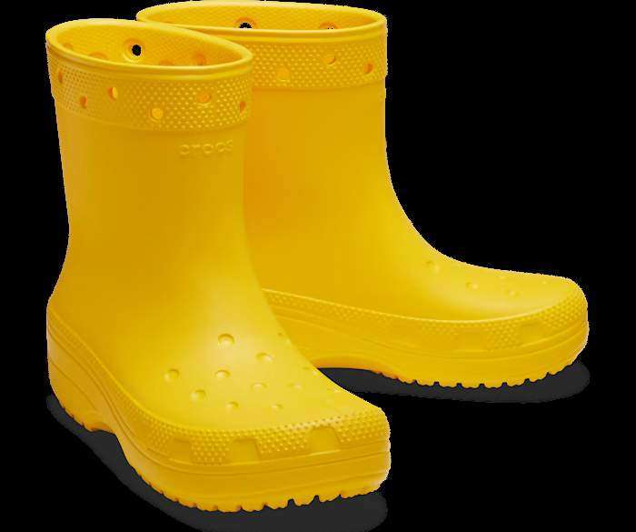 Жіночі гумові чоботи Crocs Classic Rain Boot Sunflower — фото 1