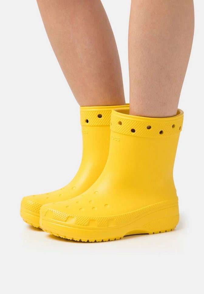 Жіночі гумові чоботи Crocs Classic Rain Boot Sunflower — фото 8