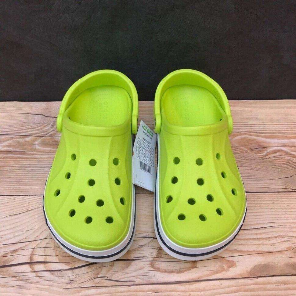 Дитячі Crocs-сабо для хлопчика Crocs Bayaband Clog Kids' Lime Punch/Navy — фото 10