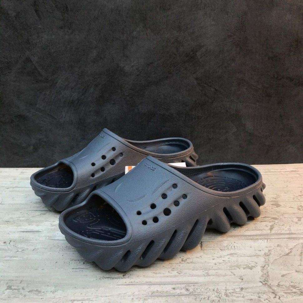Чоловічі шльопанці Crocs Echo Slide Storm Navy — фото 10