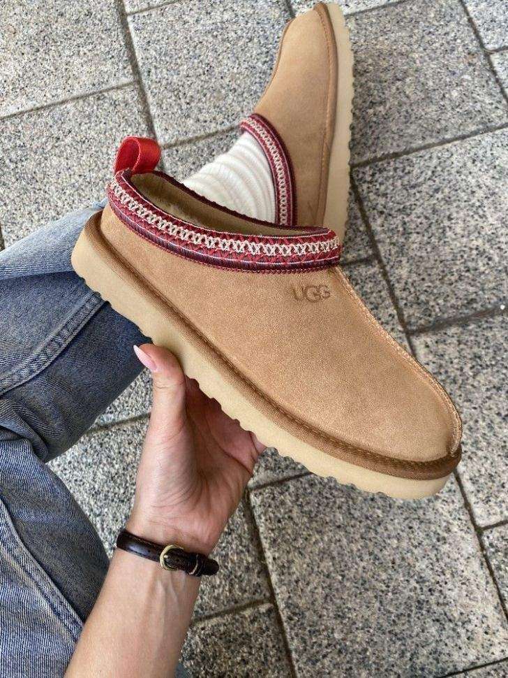 Жіночі UGG Сліппер Ультра Міні Платформа Помаранчеві Tasman Chestnut Slipper — фото 6