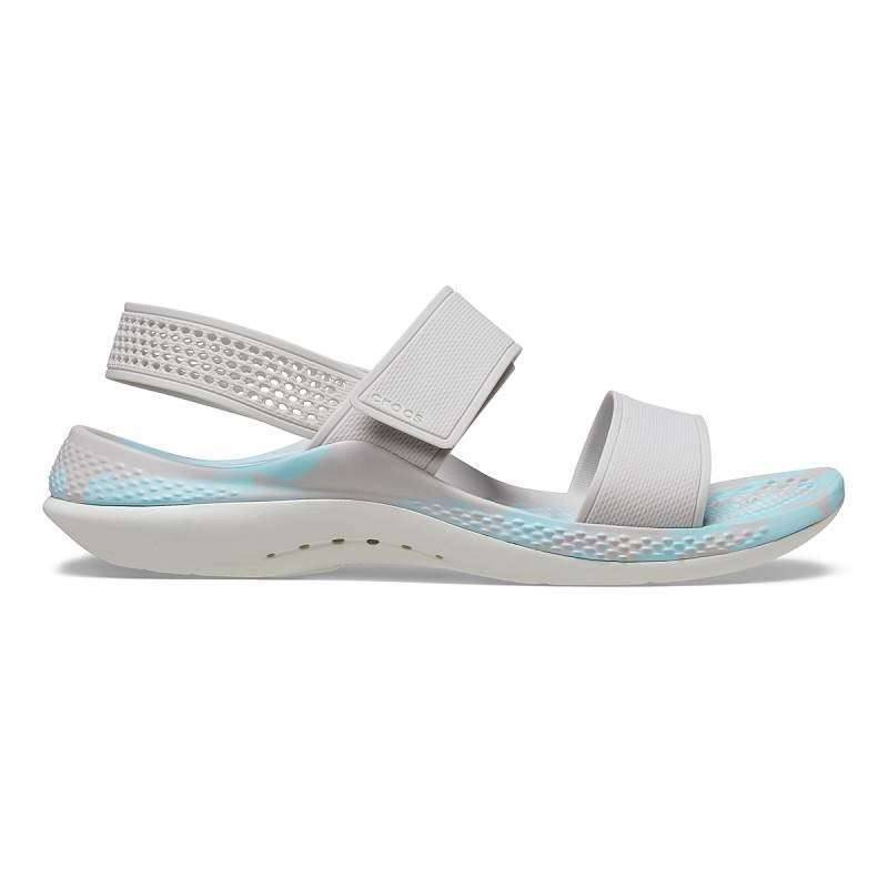 Жіночі сандалі Сrocs Sandal Literide 360 pearl white/multi — фото 5