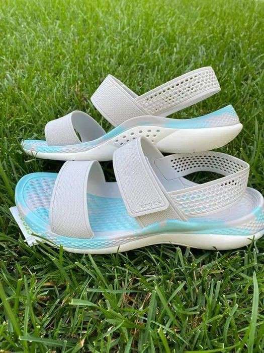 Жіночі сандалі Сrocs Sandal Literide 360 pearl white/multi — фото 7