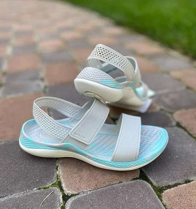Жіночі сандалі Сrocs Sandal Literide 360 pearl white/multi — фото 8