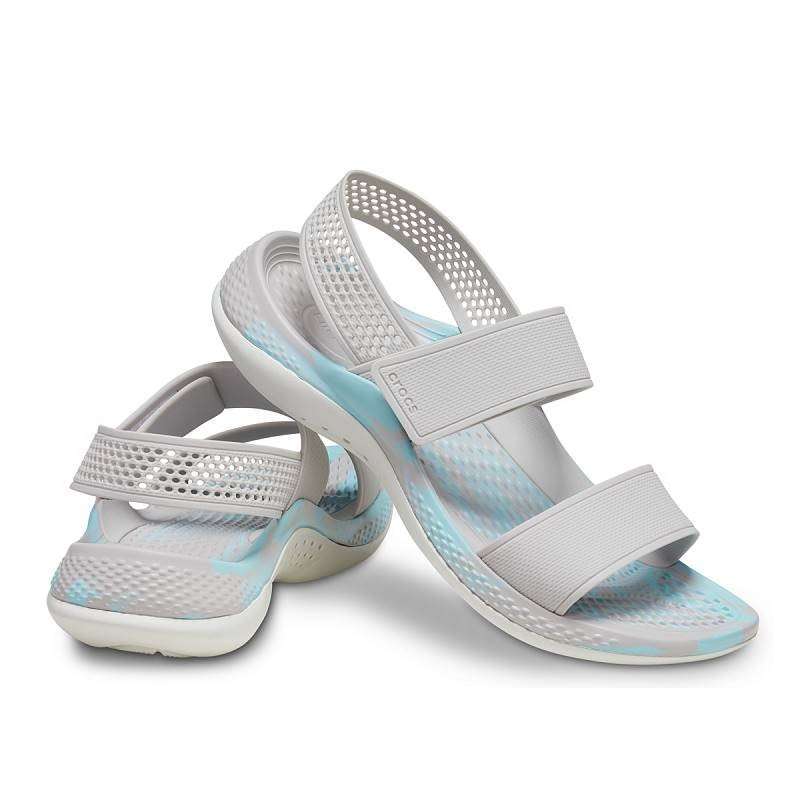 Жіночі сандалі Сrocs Sandal Literide 360 pearl white/multi — фото 9