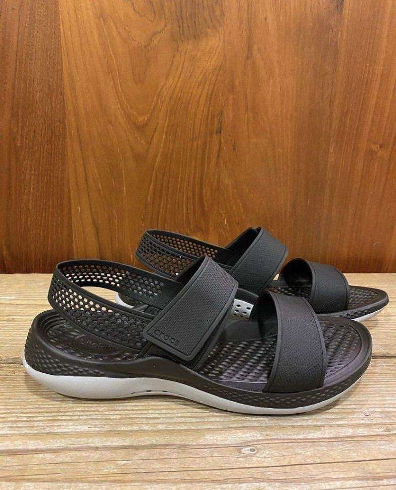 Жіночі сандалі Crocs LiteRide 360 Black / Light Grey — фото 11