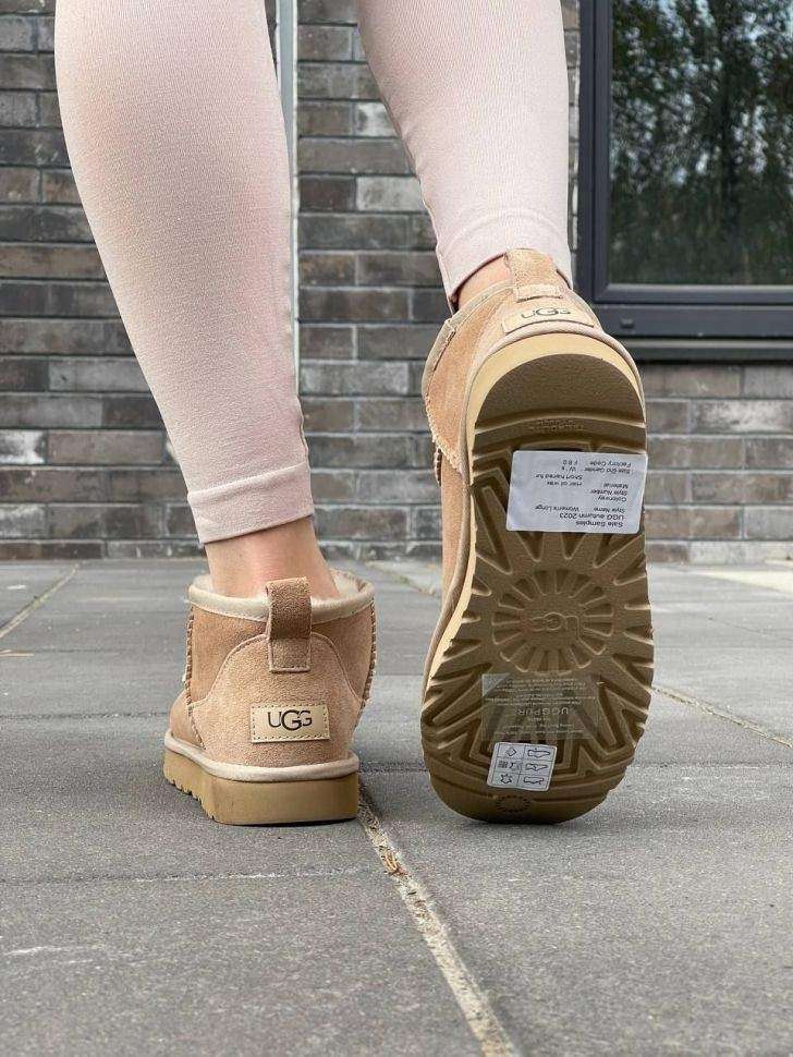 Жіночі UGG Ультра Міні Замш Беж Пісочні Ultra Mini Sand Beige Suede — фото 15