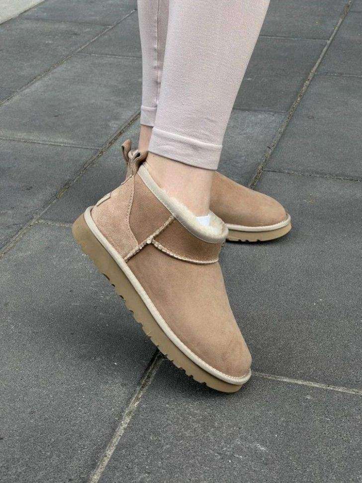 Жіночі UGG Ультра Міні Замш Беж Пісочні Ultra Mini Sand Beige Suede — фото 7