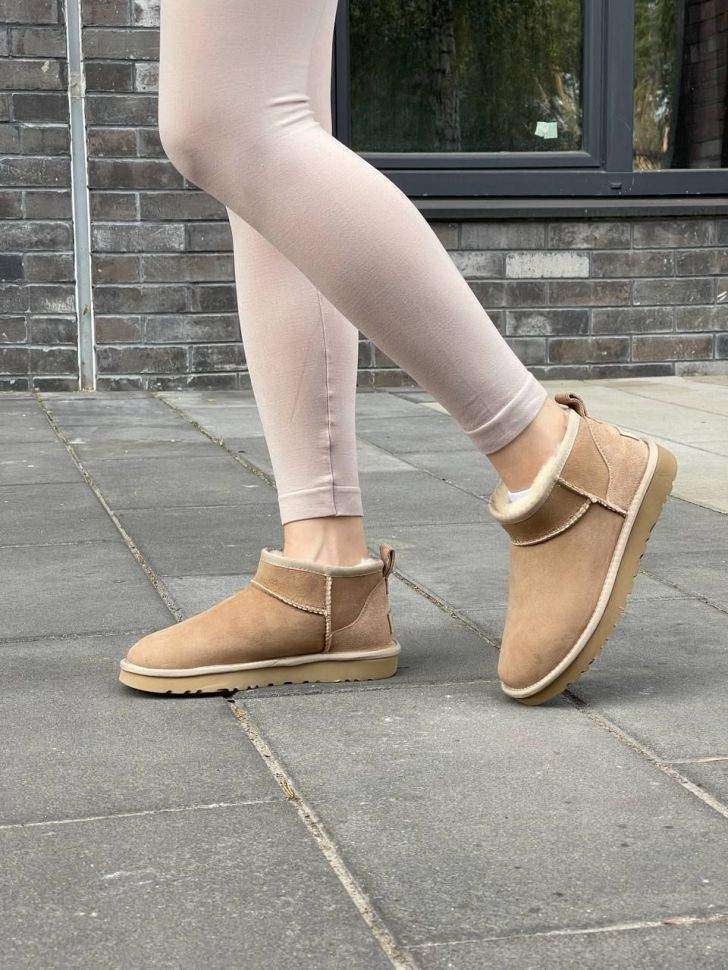 Жіночі UGG Ультра Міні Замш Беж Пісочні Ultra Mini Sand Beige Suede — фото 9