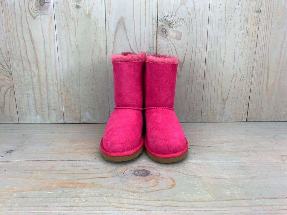 UGG Дитячі 2 Банат Замша Рожеві Kids Bailey Bow Cerise Hot Pink — фото 3