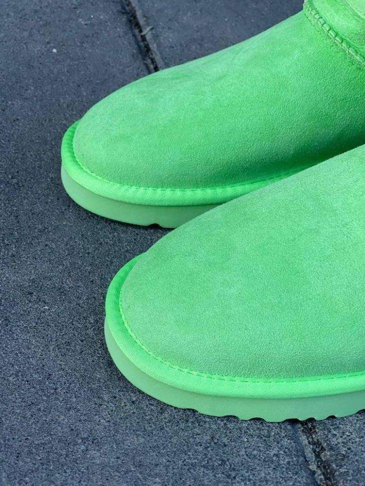 Жіночі UGG Ультра Міні Замша Зелені Classic Ultra Mini Parakeet Green — фото 12