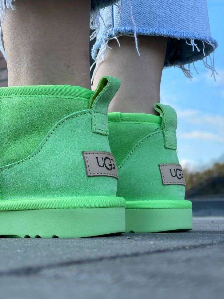 Жіночі UGG Ультра Міні Замша Зелені Classic Ultra Mini Parakeet Green — фото 13