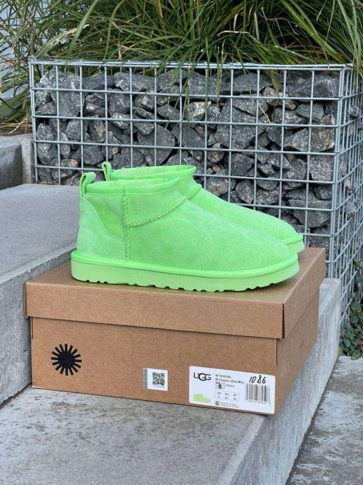 Жіночі UGG Ультра Міні Замша Зелені Classic Ultra Mini Parakeet Green — фото 15