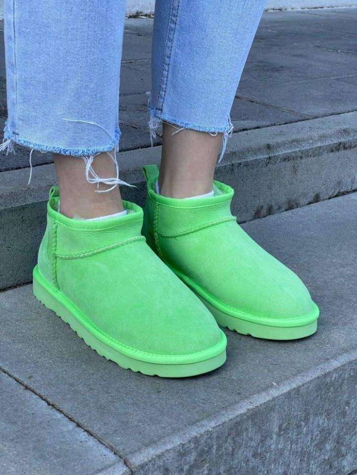 Жіночі UGG Ультра Міні Замша Зелені Classic Ultra Mini Parakeet Green — фото 8