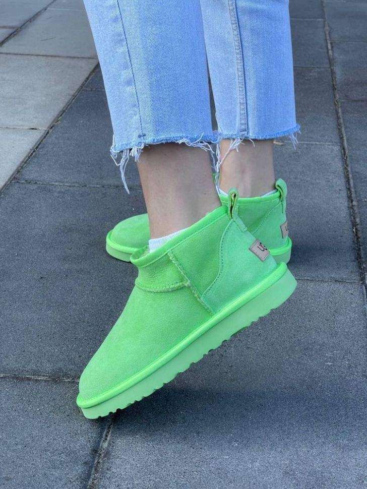 Жіночі UGG Ультра Міні Замша Зелені Classic Ultra Mini Parakeet Green — фото 10