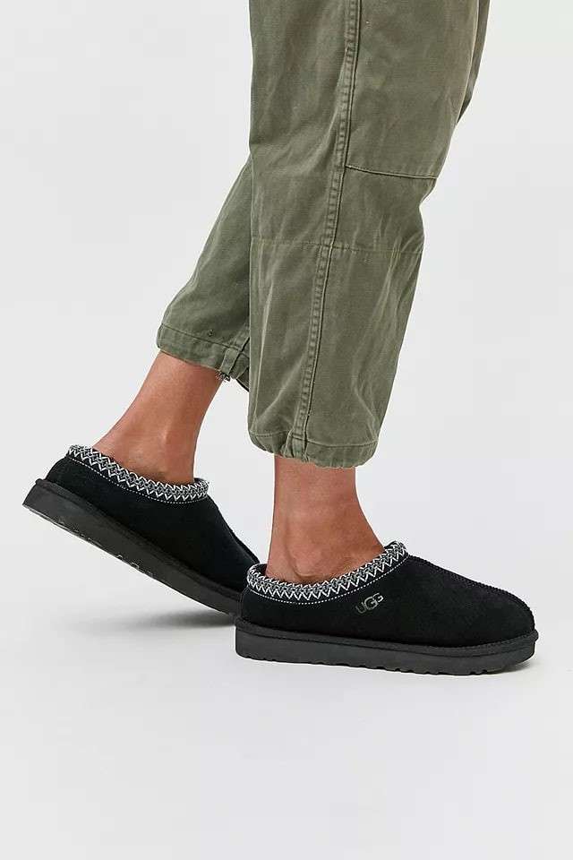 Жіночі UGG Ультра Міні Чорні Замша Tasman Slipper Black — фото 6