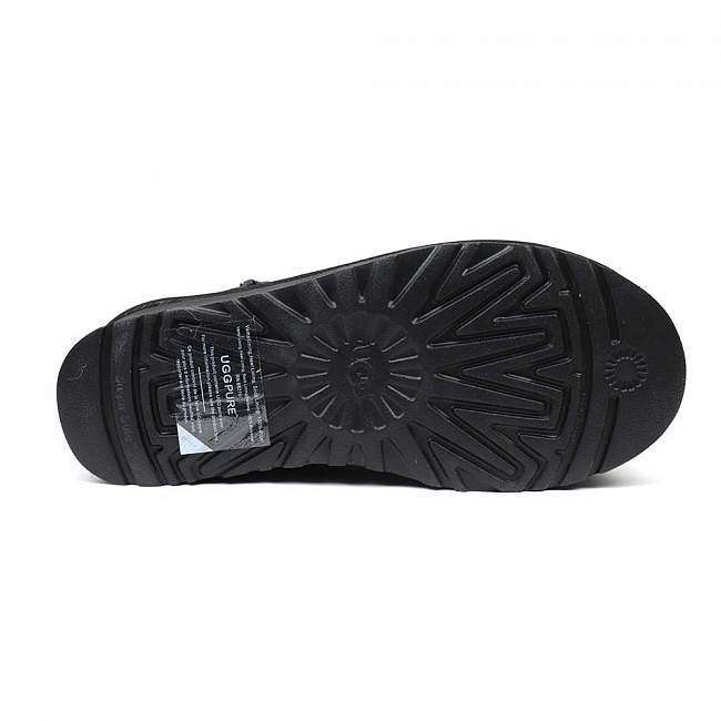 Жіночі UGG Ультра Міні Чорні на Платформі Шкіряні Ultra Mini Platform Black Leather — фото 4