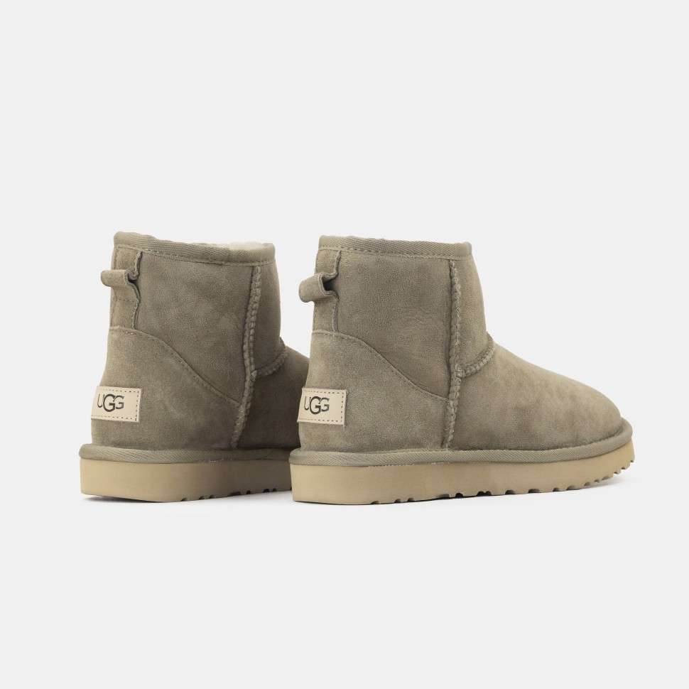 Жіночі UGG Класік Міні Хакі Замшеві Classic Mini Khaki Suede — фото 2