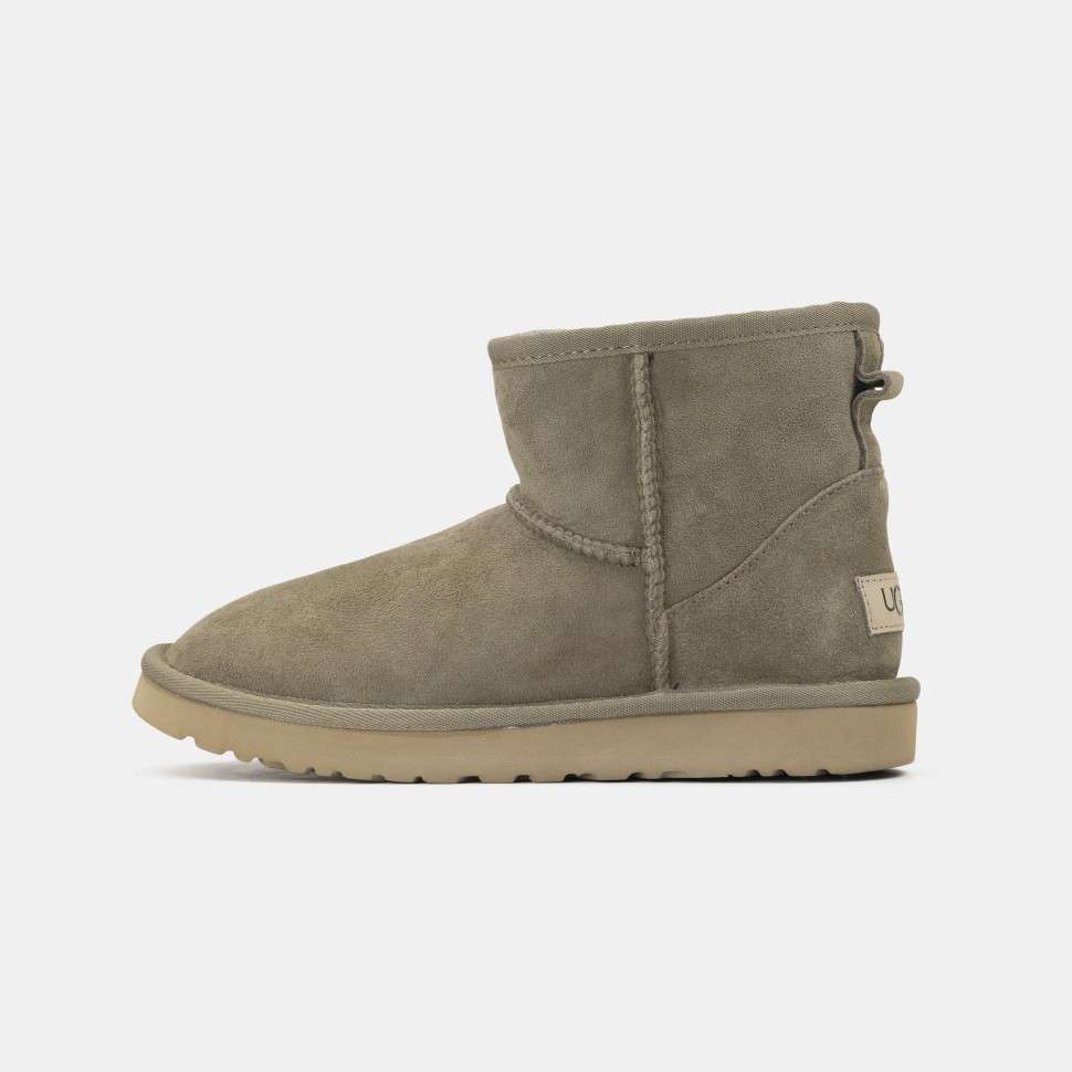 Жіночі UGG Класік Міні Хакі Замшеві Classic Mini Khaki Suede — фото 5