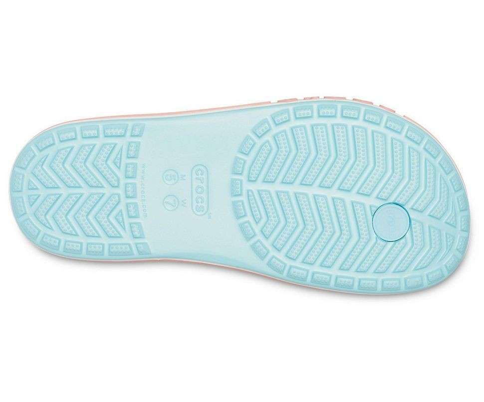 Жіночі в'єтнамки Баябенд Блакитні Crocs Bayaband Flip Ice Blue/Melon — фото 4