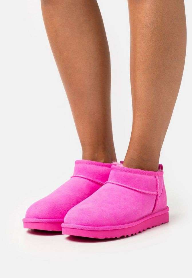 Жіночі UGG Ультра Міні Замша Рожеві Classic Ultra Mini Carnation Pink — фото 7