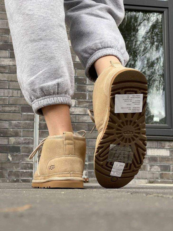 Жіночі UGG Ньюмел Чоботи Бежеві Замша Neumel Beige Surde — фото 13
