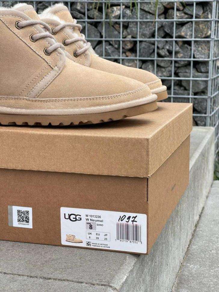 Жіночі UGG Ньюмел Чоботи Бежеві Замша Neumel Beige Surde — фото 15