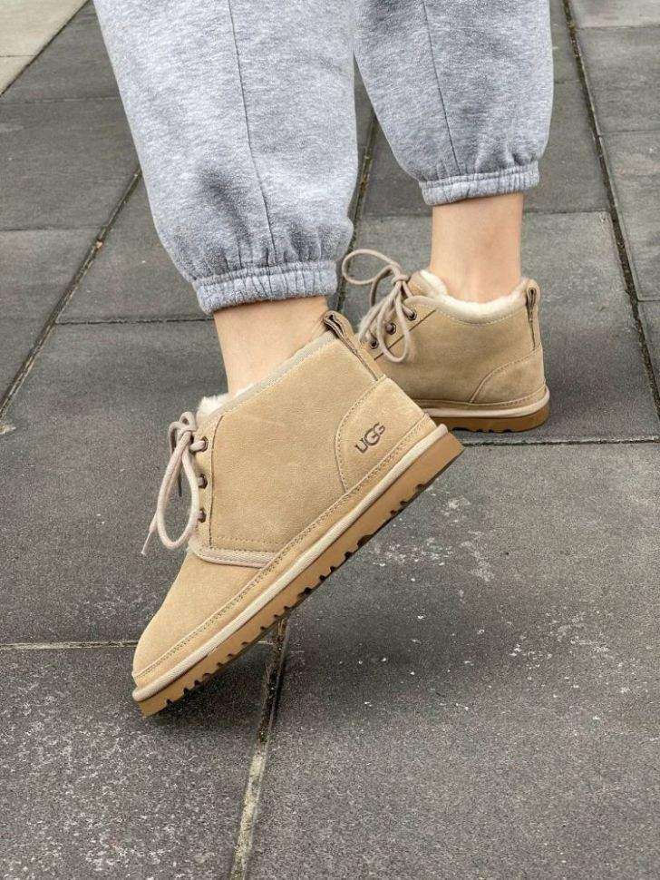 Жіночі UGG Ньюмел Чоботи Бежеві Замша Neumel Beige Surde — фото 8
