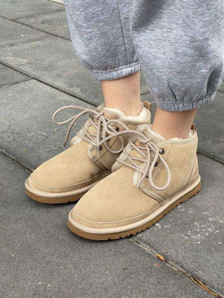 Жіночі UGG Ньюмел Чоботи Бежеві Замша Neumel Beige Surde — фото 9