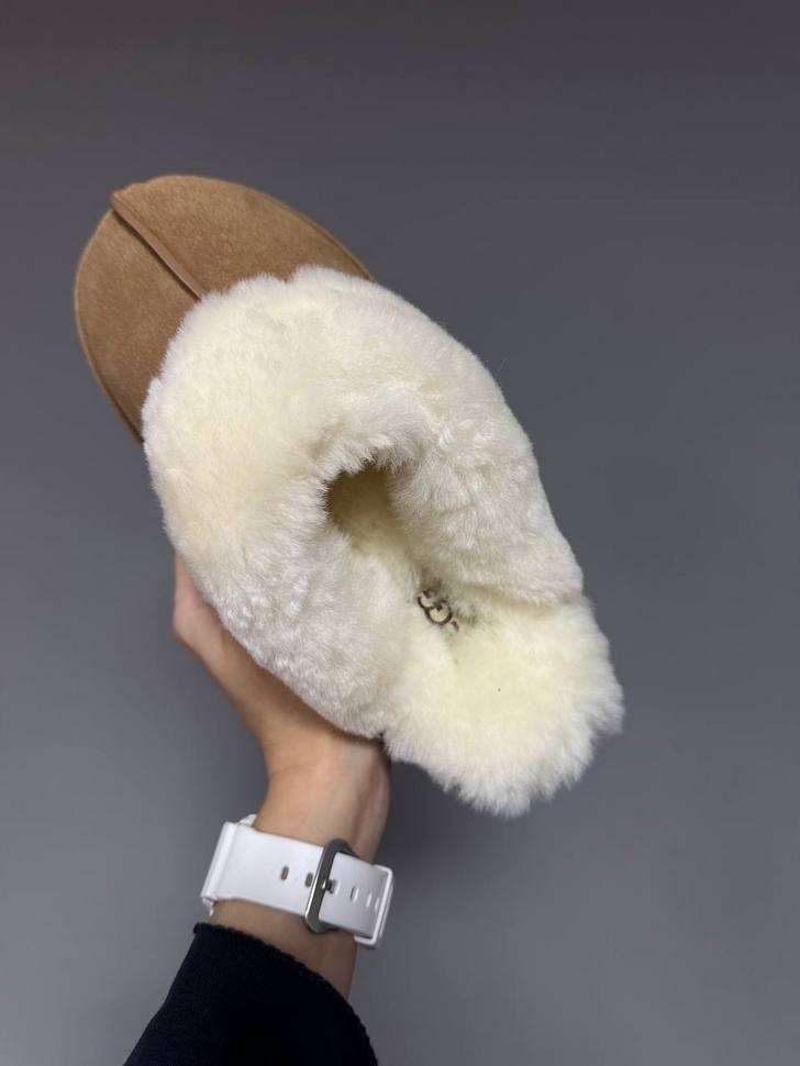Жіночі UGG Шьопанці Платформа Помаранчеві Замша Disquette Chestnut Platform Slippers — фото 11