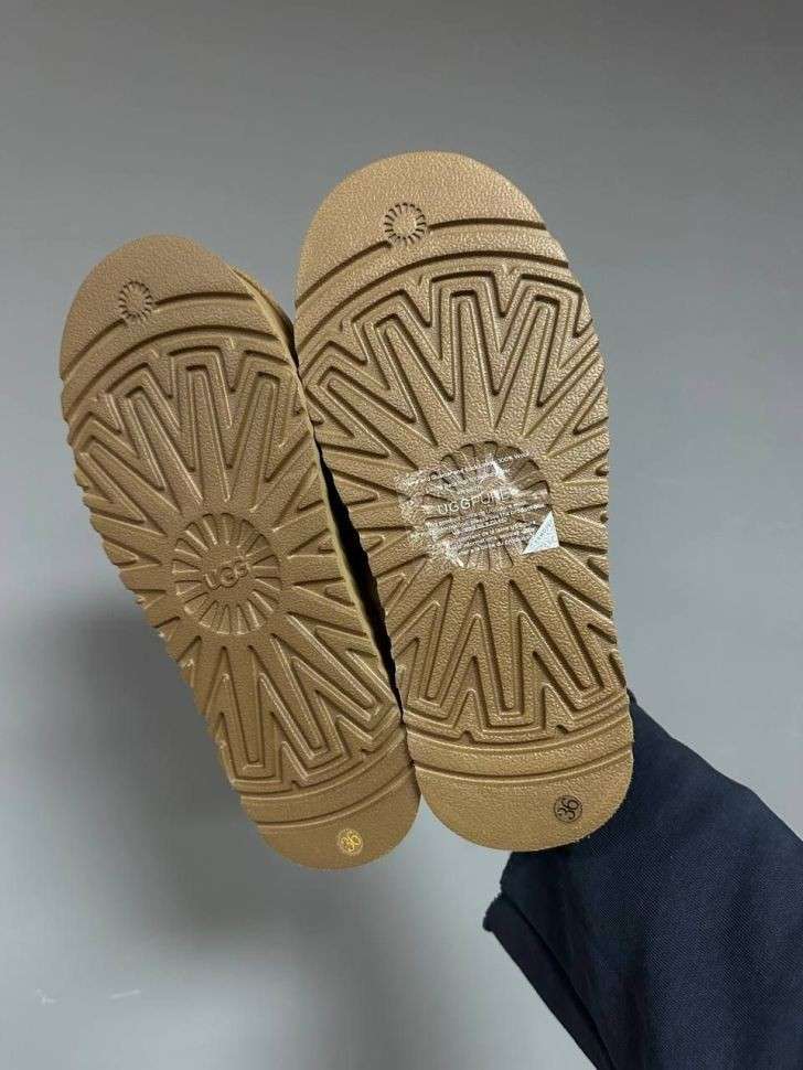 Жіночі UGG Шьопанці Платформа Помаранчеві Замша Disquette Chestnut Platform Slippers — фото 12