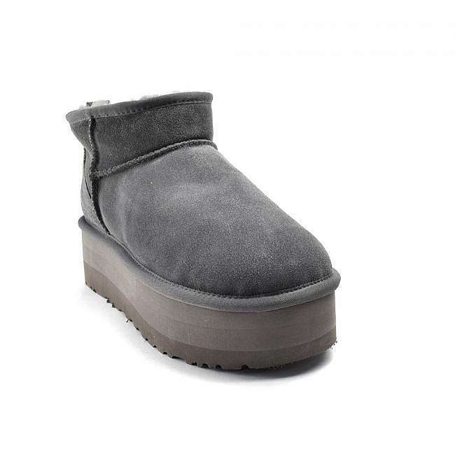 Жіночі UGG Ультра Міні Платформа Замша Сірі Classic Ultra Mini Platform Grey Suede — фото 2