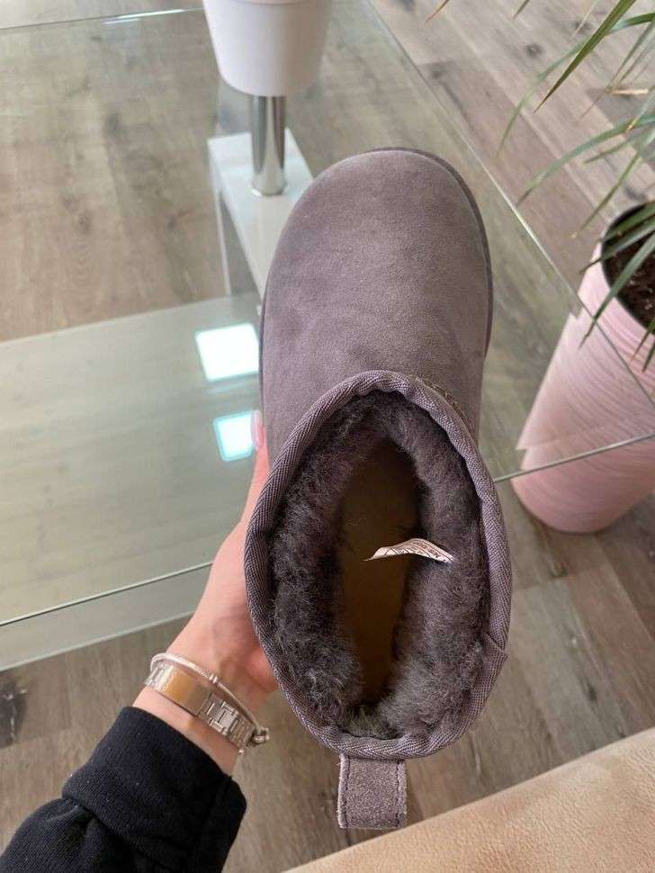 Жіночі UGG Ультра Міні Платформа Замша Сірі Classic Ultra Mini Platform Grey Suede — фото 12