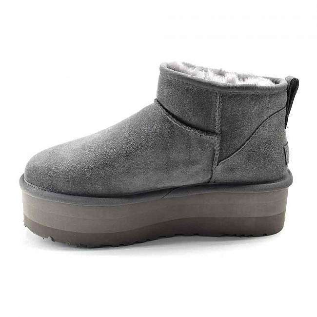 Жіночі UGG Ультра Міні Платформа Замша Сірі Classic Ultra Mini Platform Grey Suede — фото 3