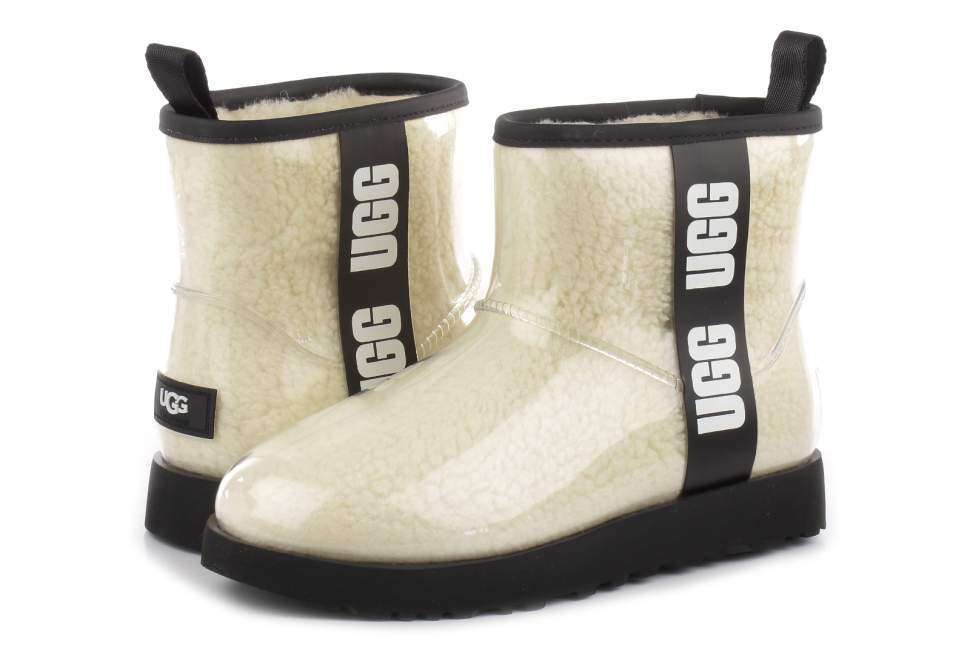 Жіночі UGG Міні Прозорі Силіконові Бежеві Classic Clear Mini Send — фото 2