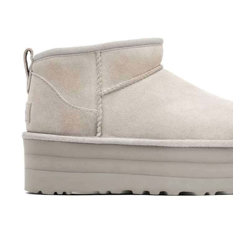 Жіночі UGG Ультра Міні Платформа Замша Сірі Classic Ultra Mini Platform Light Grey Suede — фото 15