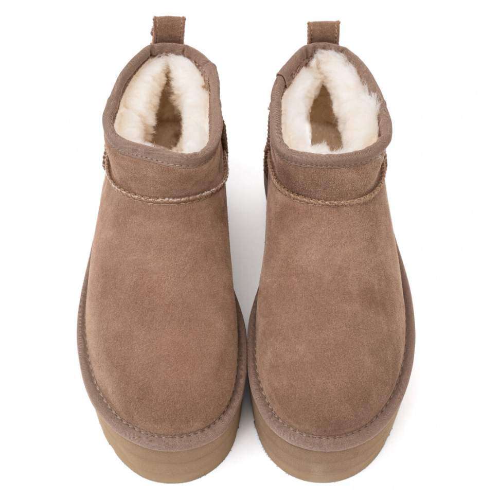 Жіночі UGG Ультра Міні Платформа Хакі Замша Ultra Mini Platform Khaki — фото 5