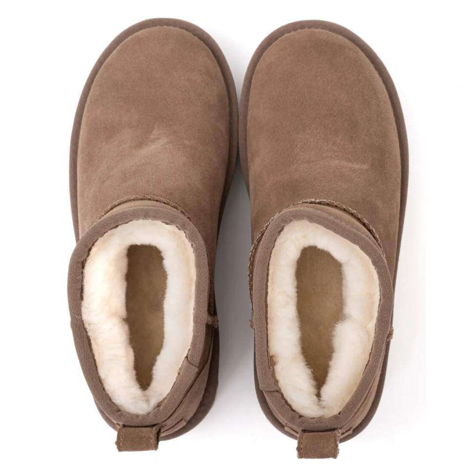 Жіночі UGG Ультра Міні Платформа Хакі Замша Ultra Mini Platform Khaki — фото 6
