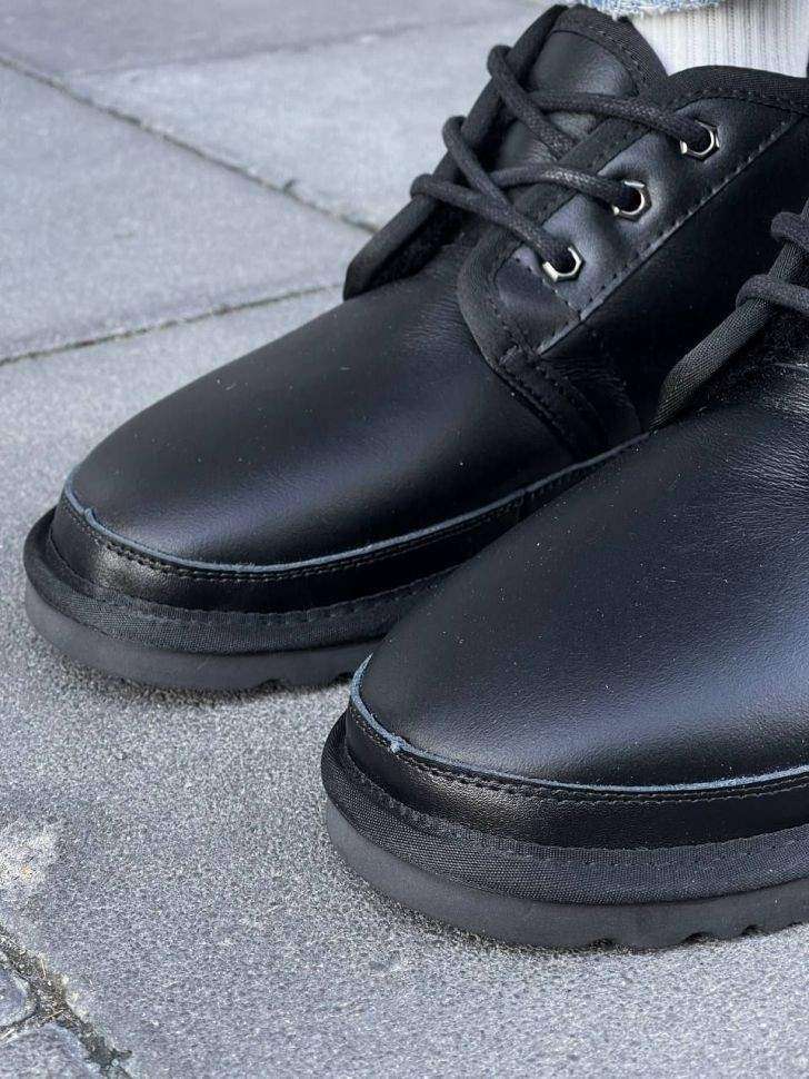 Чоловічі UGG Чоботи Шкіряні Ньюмел Чорні Leather Neumel Black — фото 12