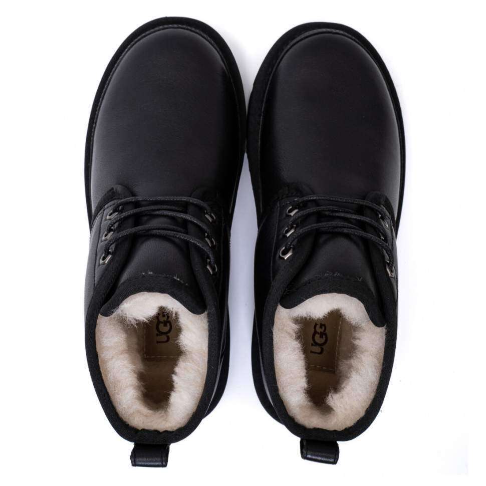 Чоловічі UGG Чоботи Шкіряні Ньюмел Чорні Leather Neumel Black — фото 3