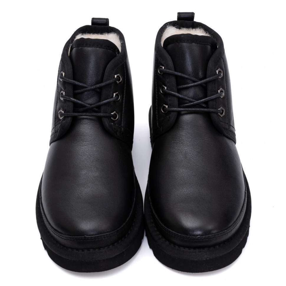 Чоловічі UGG Чоботи Шкіряні Ньюмел Чорні Leather Neumel Black — фото 4