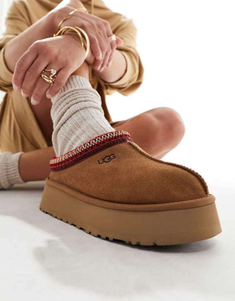 Жіночі UGG Тазз Сліппер Ультра Міні Платформа Помаранчеві Slipper Tazz Platform Chestnut — фото 3