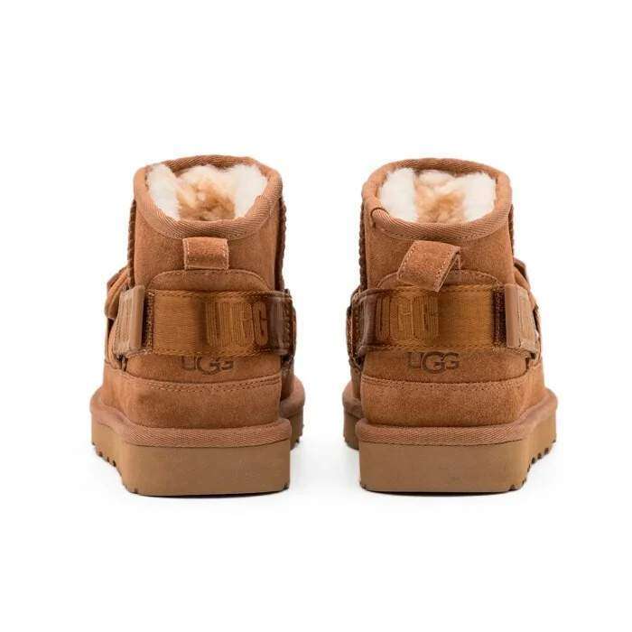Жіночі UGG Ультра Міні Помаранчеві Замшеві Гібрид Classic Ultra Mini Hybrid Chestnut — фото 4