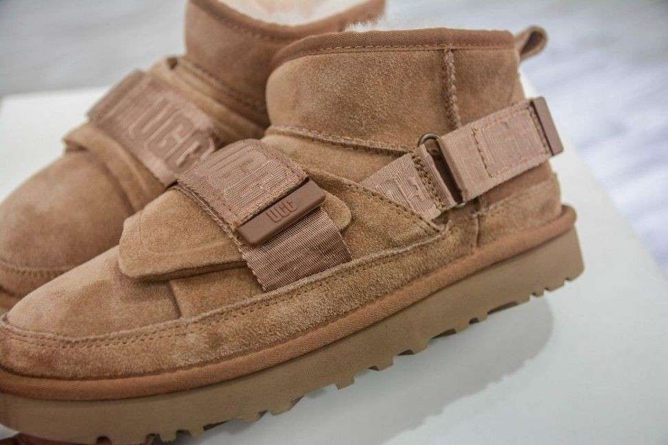 Жіночі UGG Ультра Міні Помаранчеві Замшеві Гібрид Classic Ultra Mini Hybrid Chestnut — фото 6