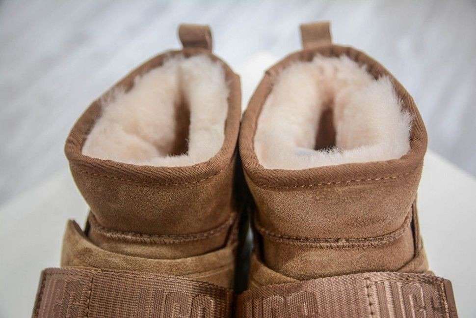 Жіночі UGG Ультра Міні Помаранчеві Замшеві Гібрид Classic Ultra Mini Hybrid Chestnut — фото 8