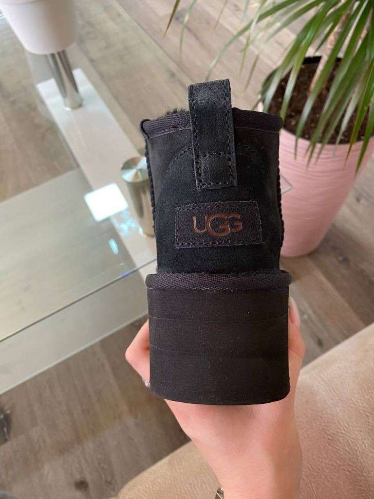 Жіночі UGG Ультра Міні Чорні на Платформі Замшеві Ultra Mini Platform Black Suede 2 — фото 13